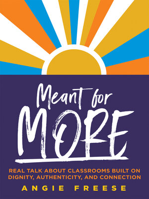 cover image of Meant for More